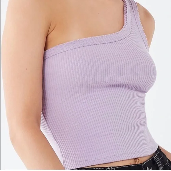Urban Outfitters Ribbed One Shoulder Tank - Picture 4 of 4